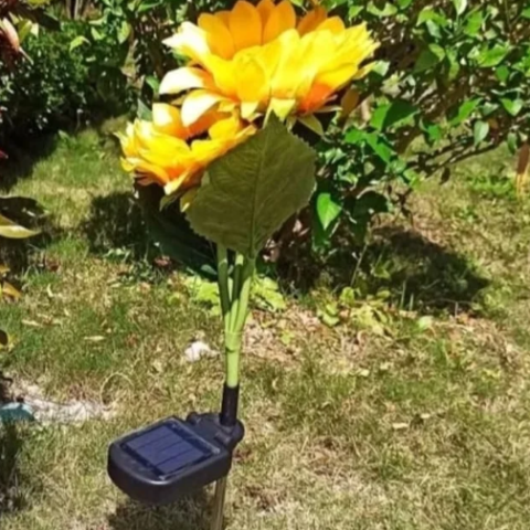 2pcs Solar Sunflower Garden Light