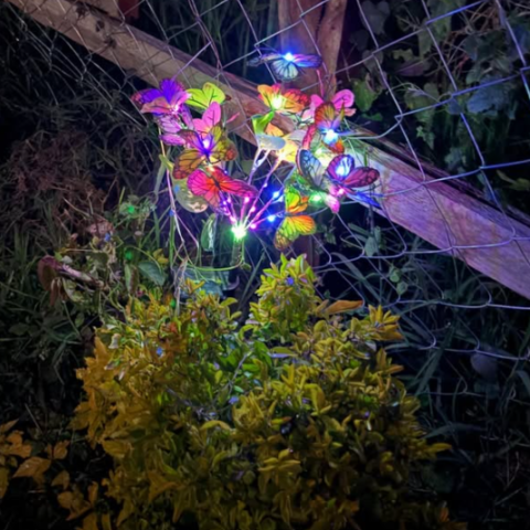 2pcs Solar Butterfly Garden lights