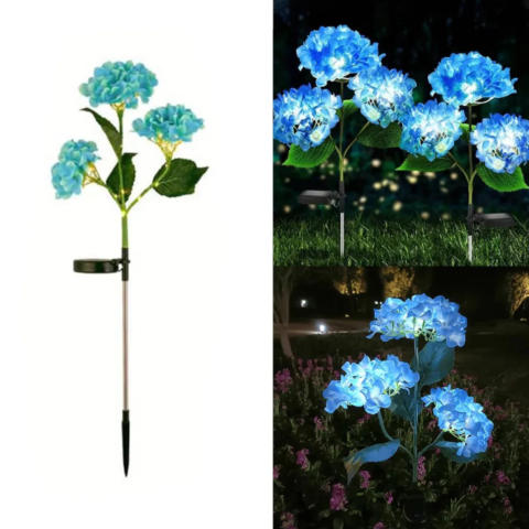 2pcs Solar Hydrangea Garden lights
