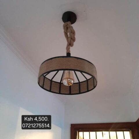 Round Rope Pendant Light