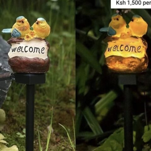 Solar Bird Welcome Garden Light