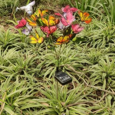 2pcs Solar Butterfly Garden lights