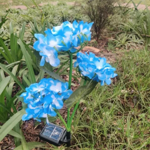 2pcs Solar Hydrangea Garden lights