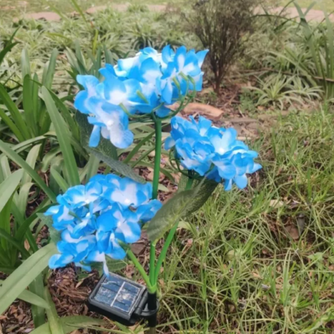 2pcs Solar Hydrangea Garden lights