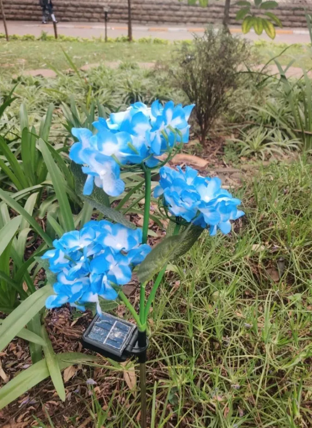 2pcs Solar Hydrangea Garden lights