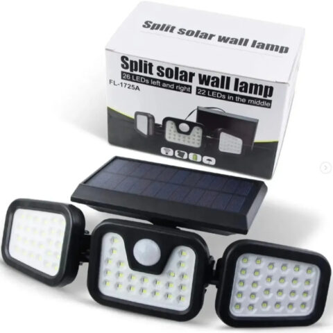 Solar 3-Head Wall light