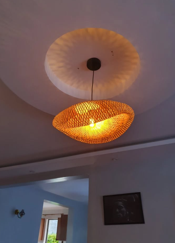 Oval Bamboo Light
