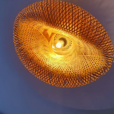 Oval Bamboo Light